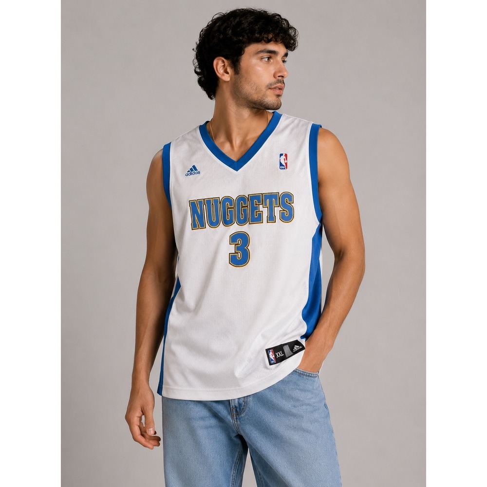 Adidas Allen Iverson Nuggets #3 NBA Jersey Throwback XXL |S1